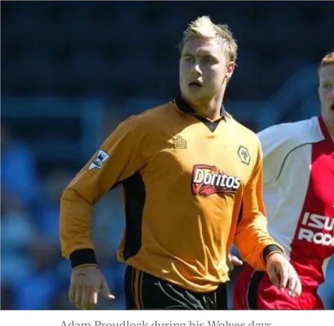 Adam Proudlock playing for Wolverhampton Wanderers